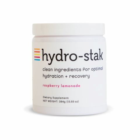 Hydro-Stak Hydration Powder, 13.55oz Jar, 60 Servings, Raspberry Lemon Flavor